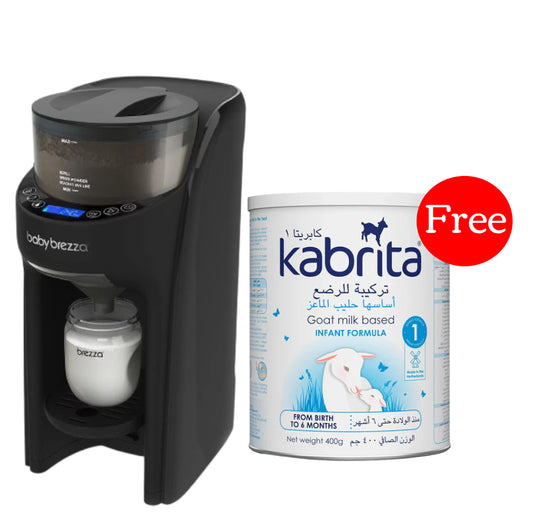 Baby Brezza Formula Pro Advanced Dispenser Machine + Kabrita Stage 1 Goat Milk Based Infant Formula (0-6 months), 400 Gram FOR FREE