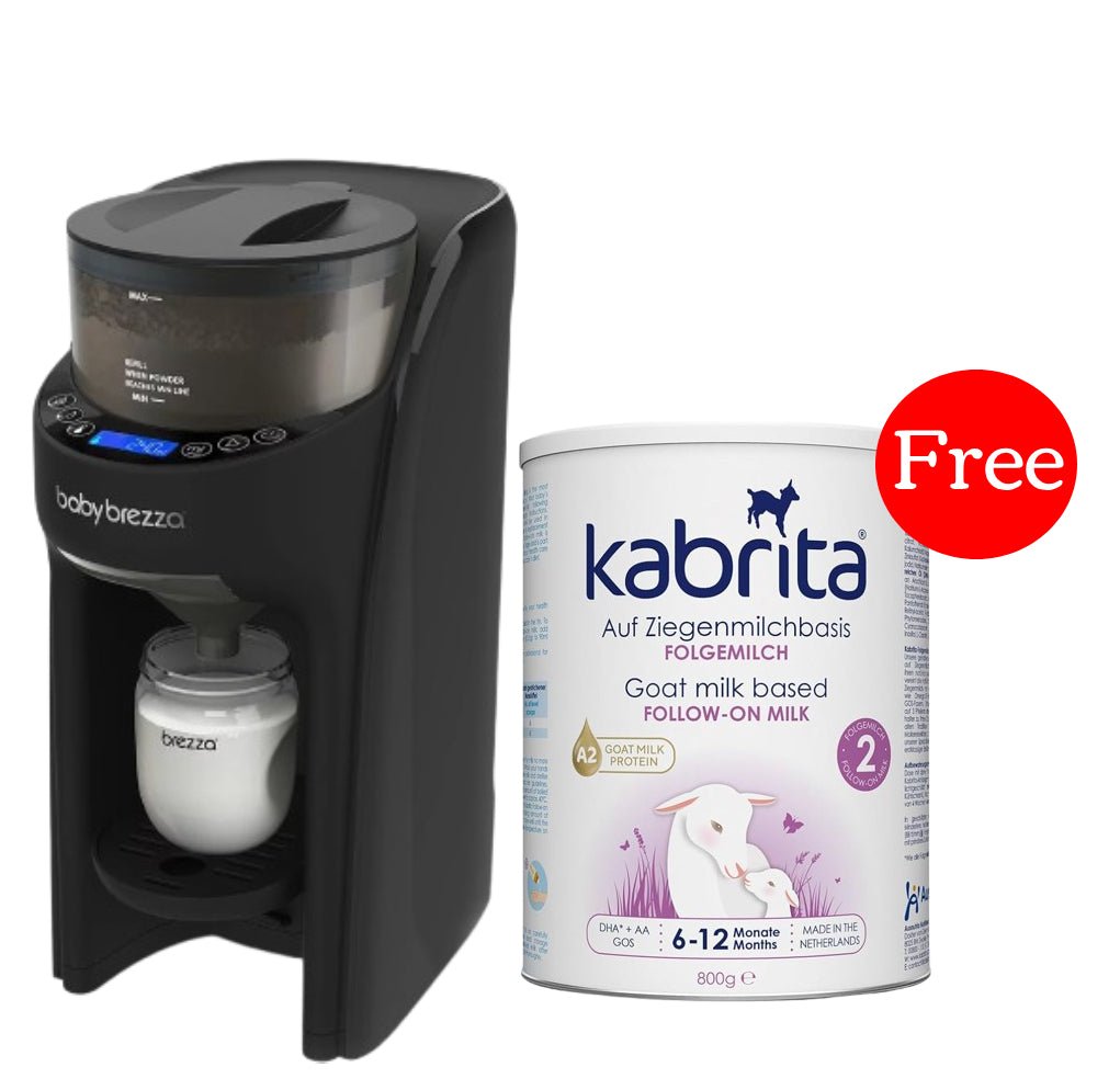 Baby Brezza Formula Pro Advanced Dispenser Machine + Kabrita Goat Milk Based, Follow-on Formula 2, 6 to 12months, 400grams FOR FREE