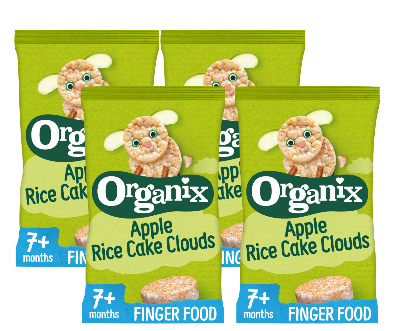 Organix Apple Rice Cake Clouds (4x40g)