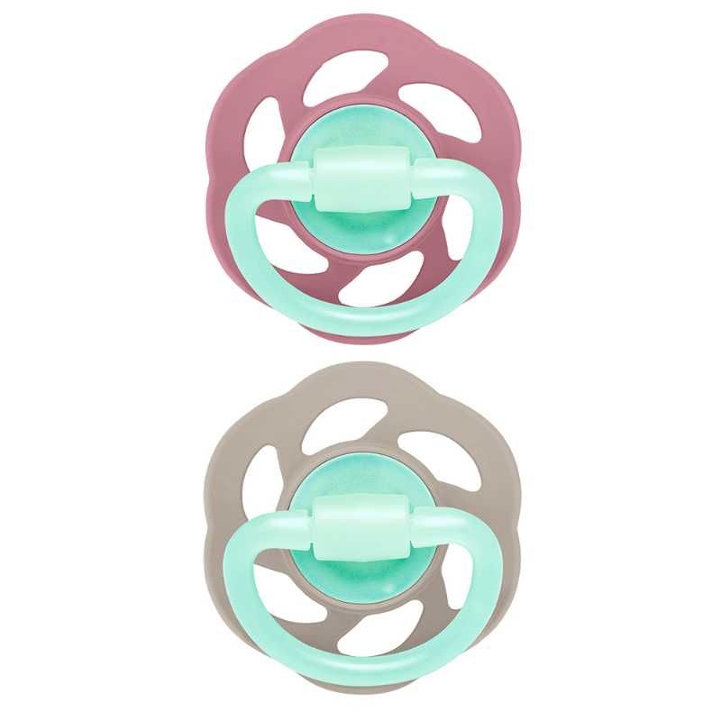 Nip Cherry Air Night Glow In The Dark Round Latex Soother - Sie 1 (0-6M)