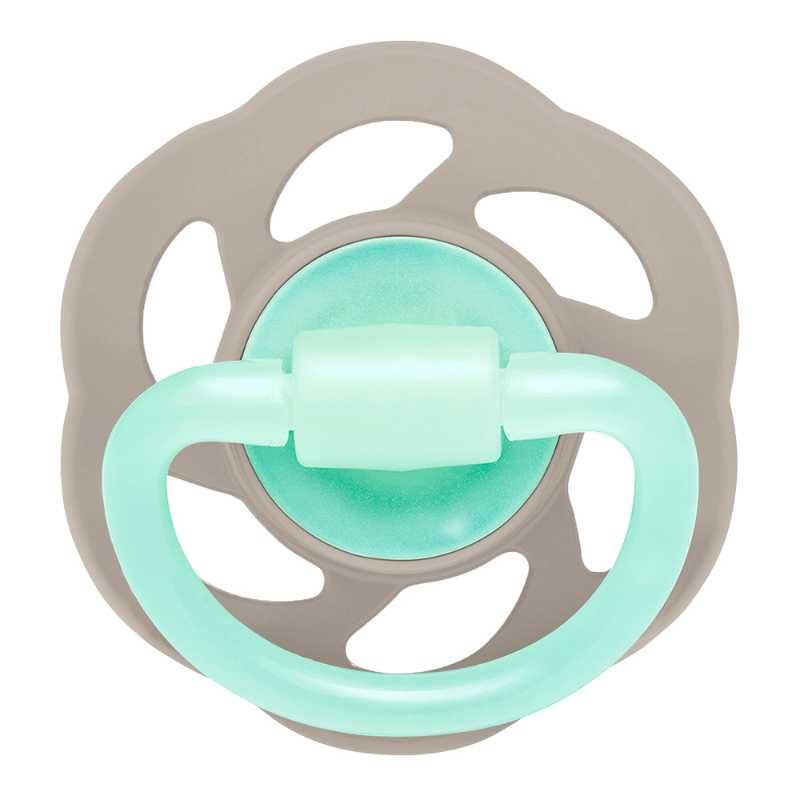 Nip Cherry Air Night Glow In The Dark Round Latex Soother - Sie 1 (0-6M)