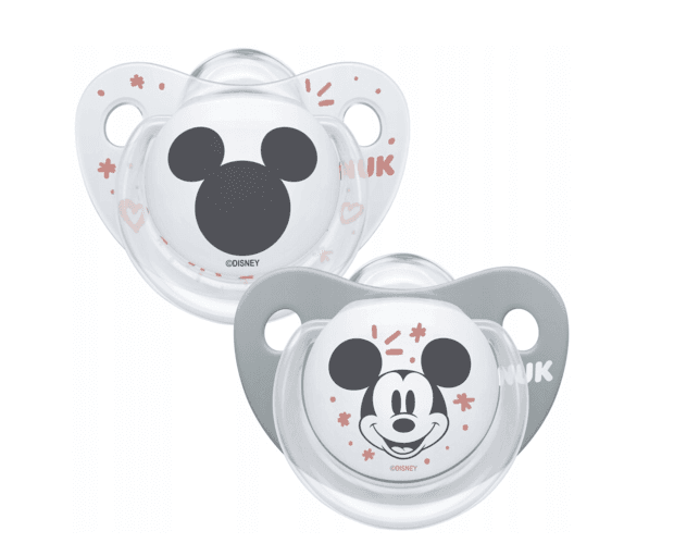 NUK Pacifier Mickey Mouse, 0-6m, 2pcs