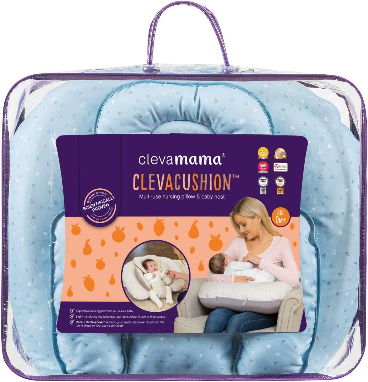 ClevaCushion Nursing Pillow & Baby Nest by Clevamama.