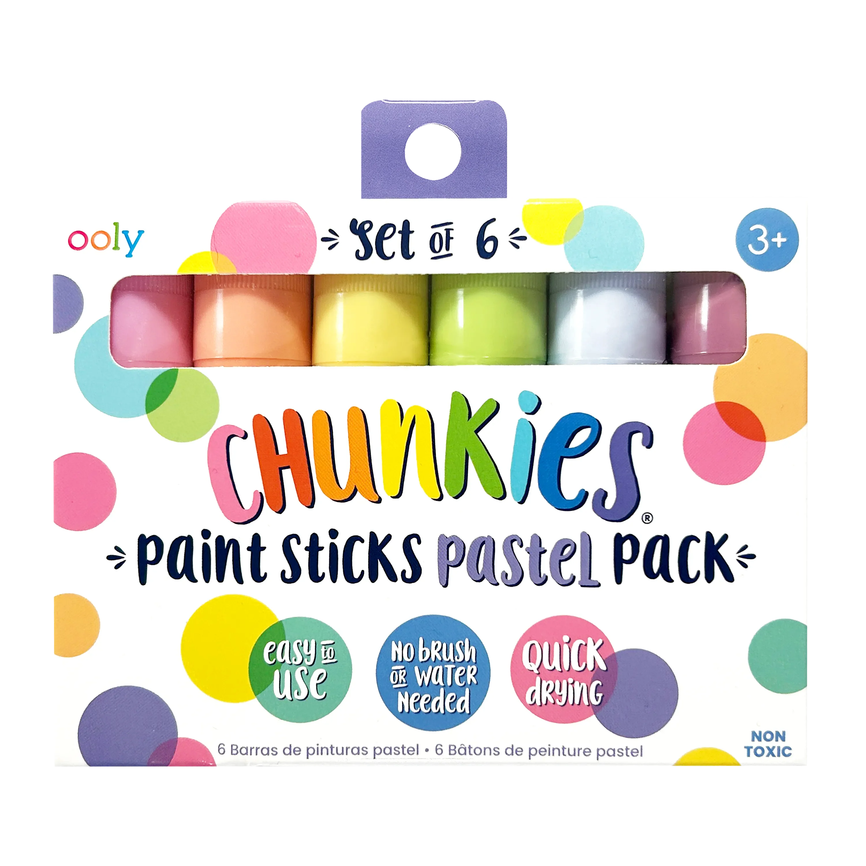 Ooly Chunkies Paint Sticks Pastel Pack (Set of 6)