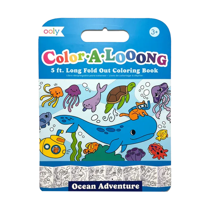 Ooly Color-A-Looong Fold Out Coloring Book (5 Ft. Long)