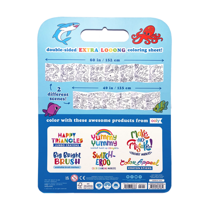 Ooly Color-A-Looong Fold Out Coloring Book (5 Ft. Long)