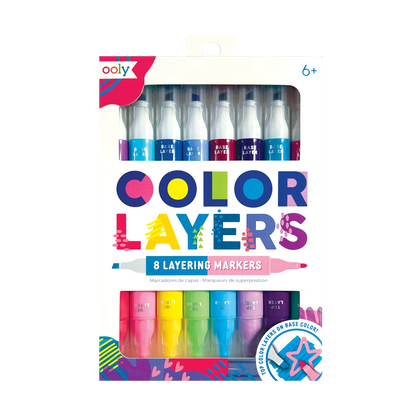Ooly Color Layers Double-Ended Layering 16 Colors (Set of 8)