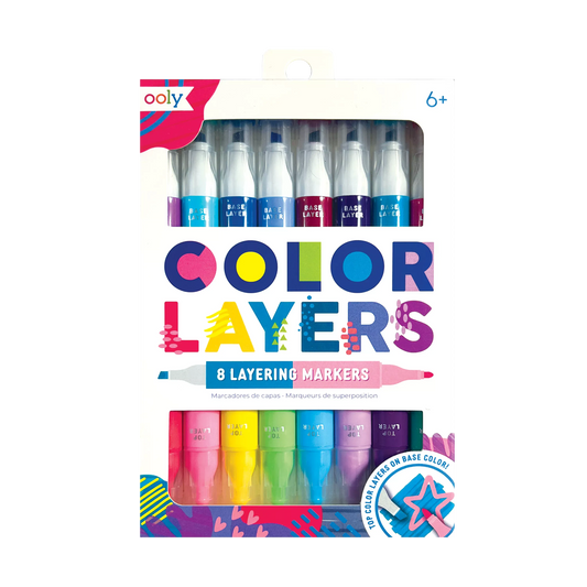 Ooly Color Layers Double-Ended Layering 16 Colors (Set of 8)