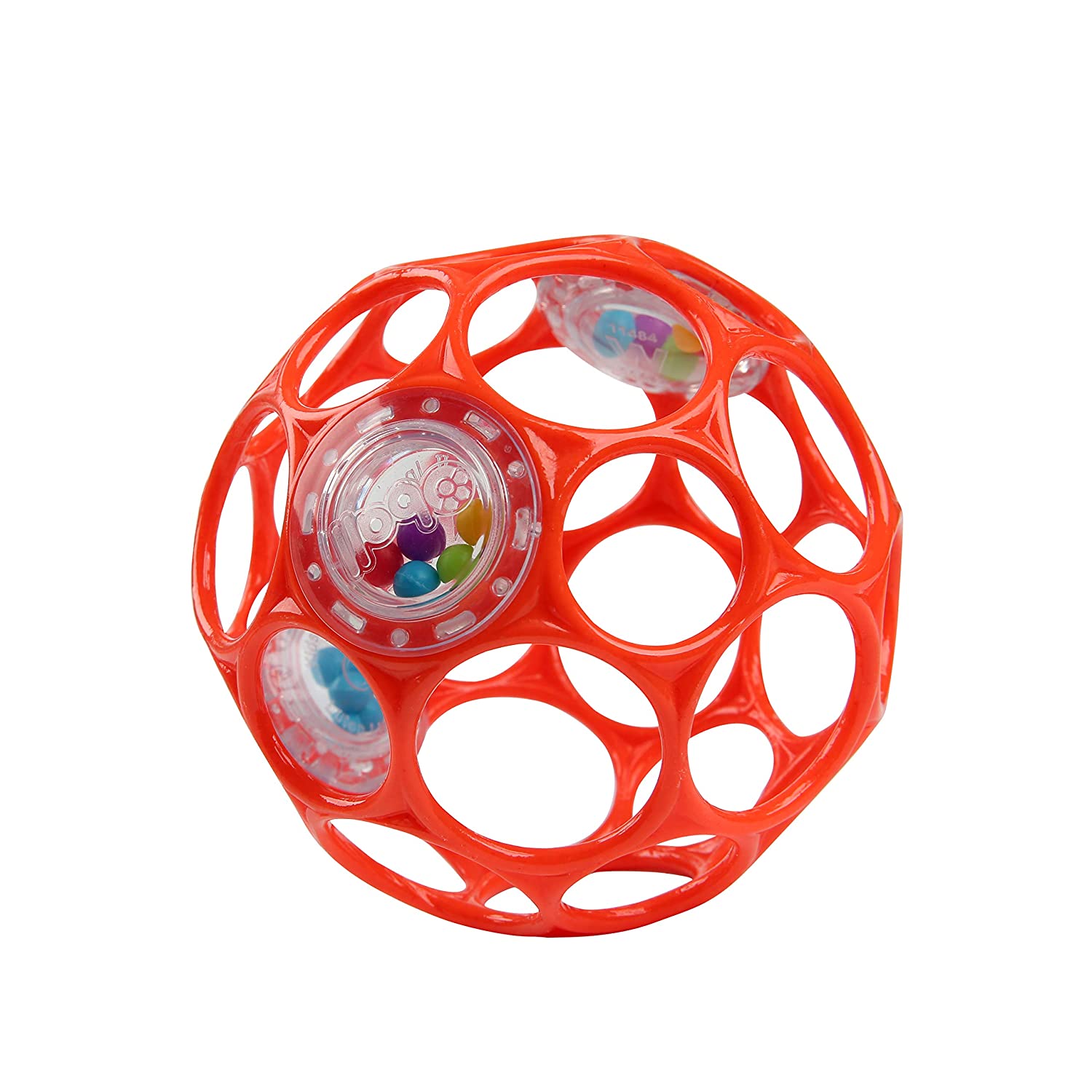Bright Starts Oball Rattle Easy-Grasp Toy, Ages Newborn Plus.