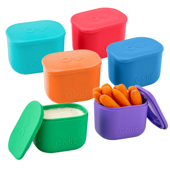 OmieBox UP Dip Containers - Pack of 2 (Pink/Teal)