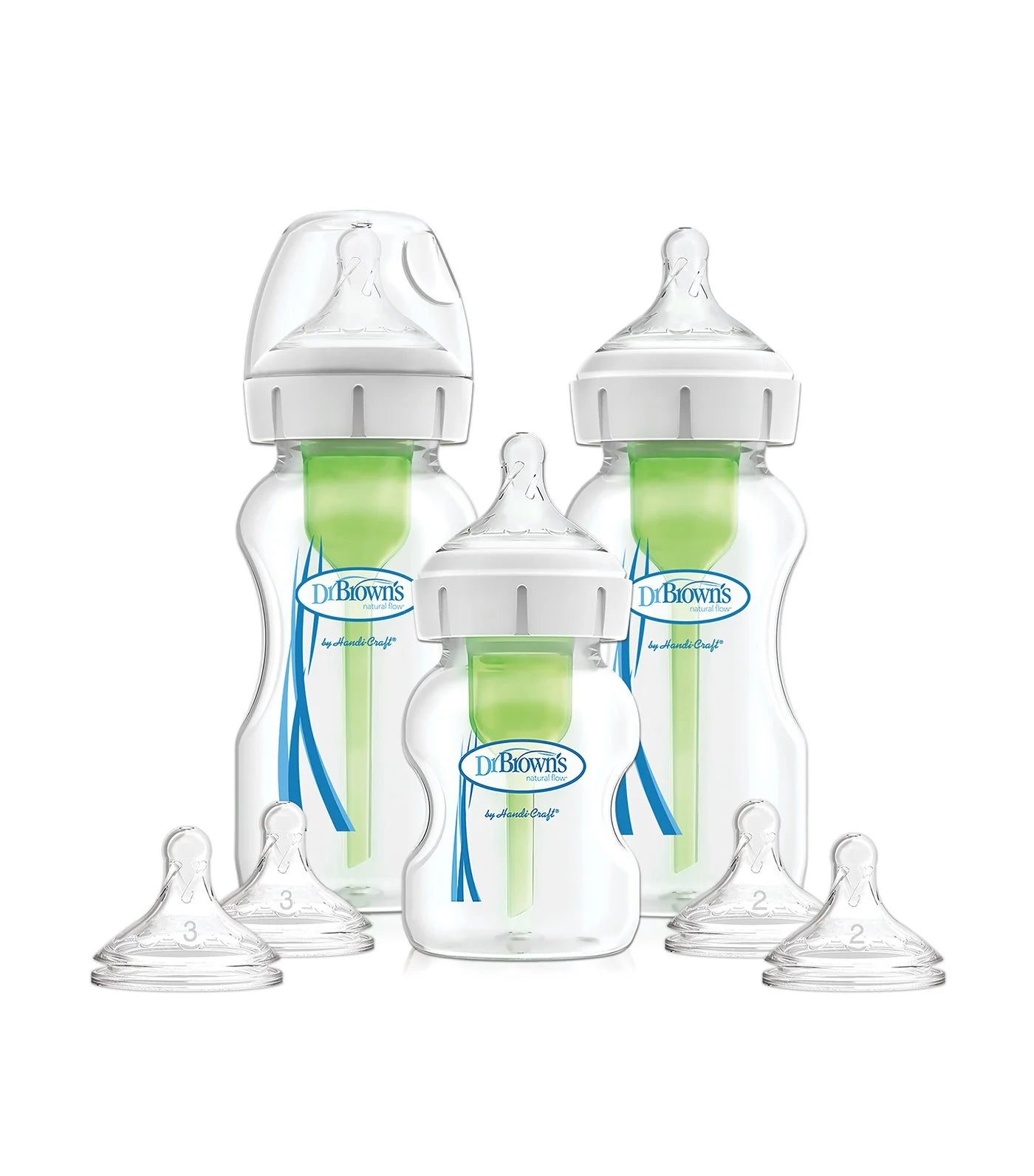 Dr. Brown's Options + Wide-Neck Baby Bottle Starter Kit