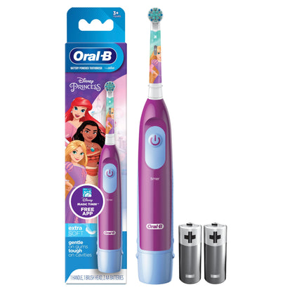 Oral-B Kids Battery Powered Toothbrush With Kids Replacement Brush Head (3+ Years)