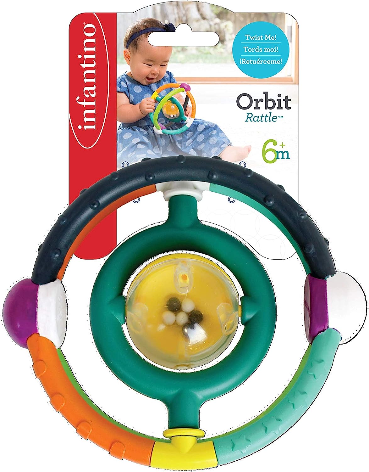 Infantino Orbit Rattle Baby Toy.