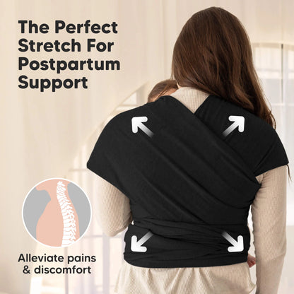 KeaBabies Original Baby Wrap Carrier – Raven