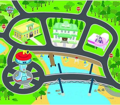 Paw Patrol - Felt Imaginmat Adventure Bay Playmat with Toy Vehicle