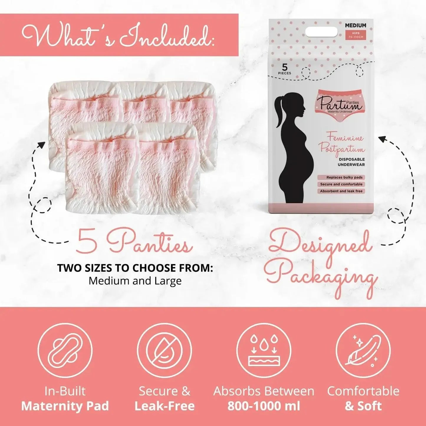 Partum Panties Postpartum Disposable Underware