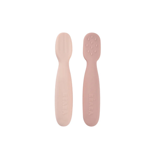 Beaba Set of 2 Silicone Pre-Spoons for Babies