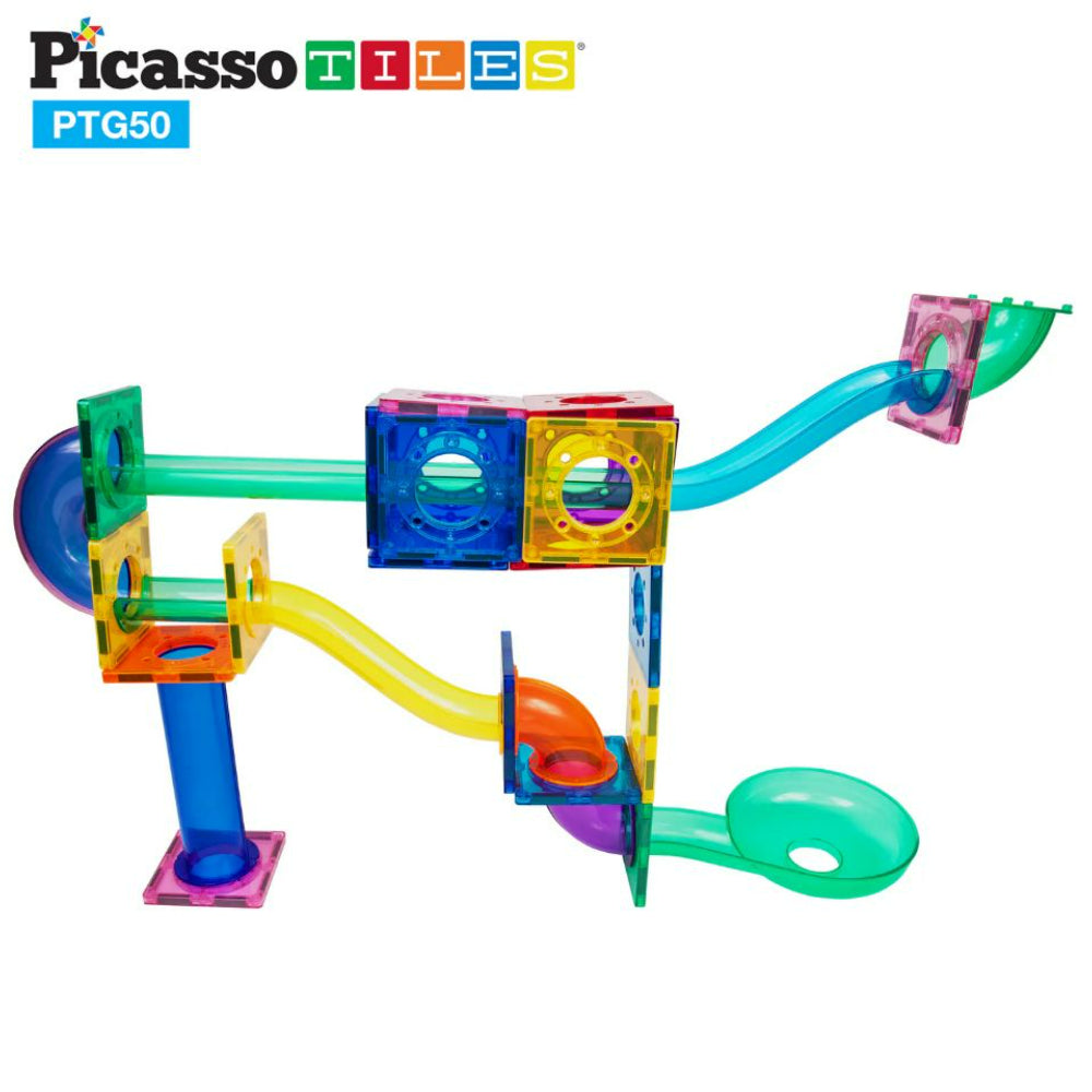 Picasso Tiles Magnetic Marble Run (50 Pcs)