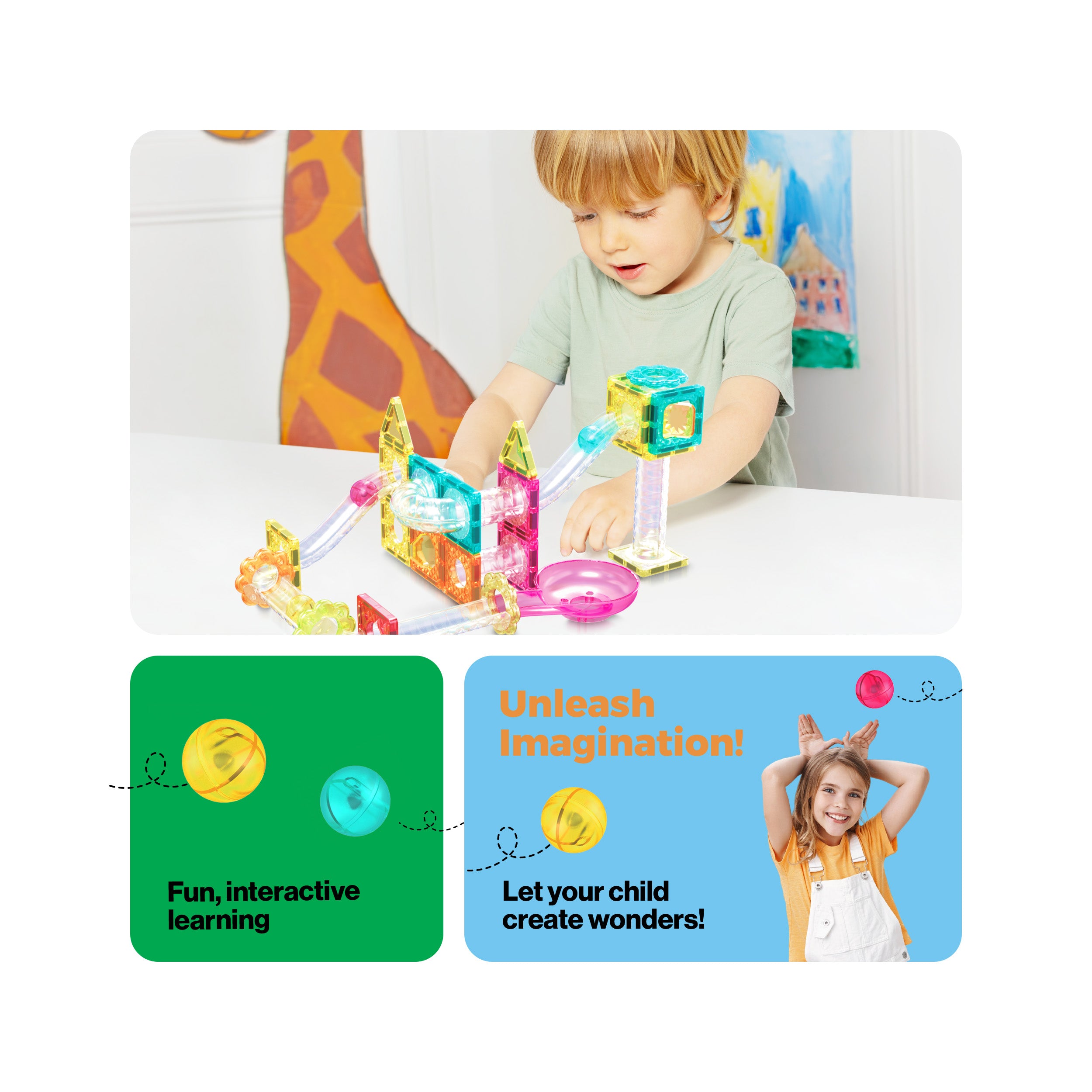 Picasso Tiles Magnetic Mini Diamnod Run Track