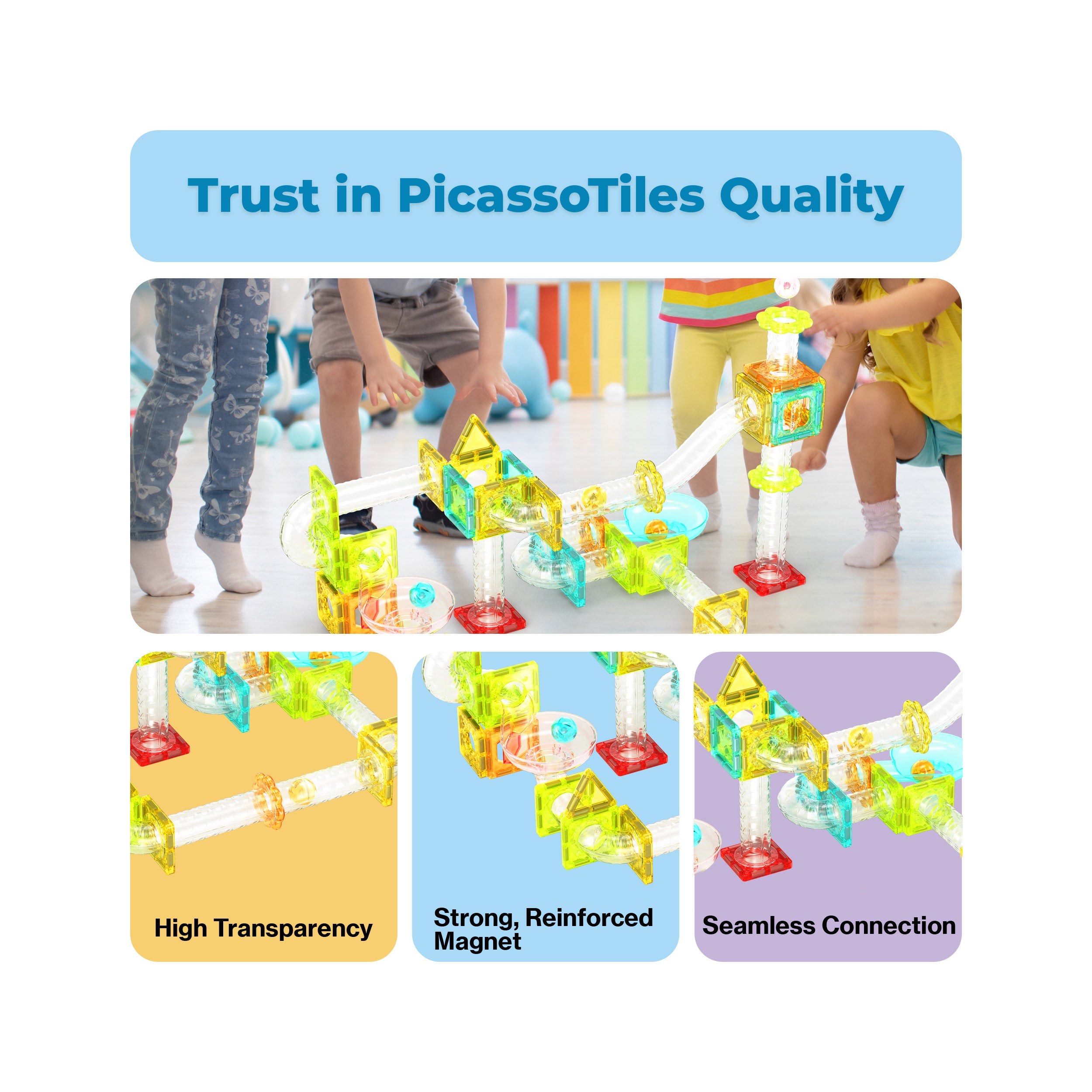 Picasso Tiles Magnetic Mini Diamnod Run Track