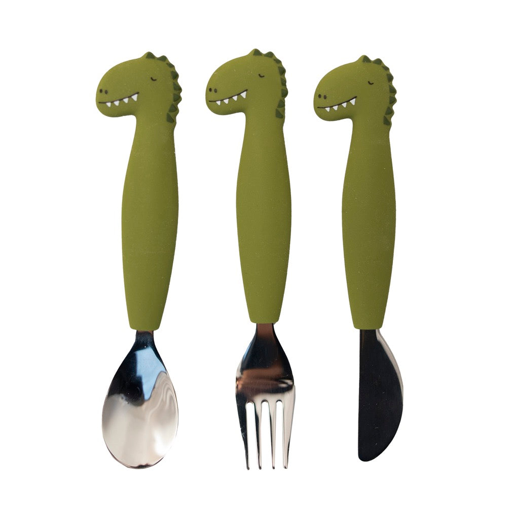 Trixie Silicone Cutlery Set, 3 pcs, 12m+