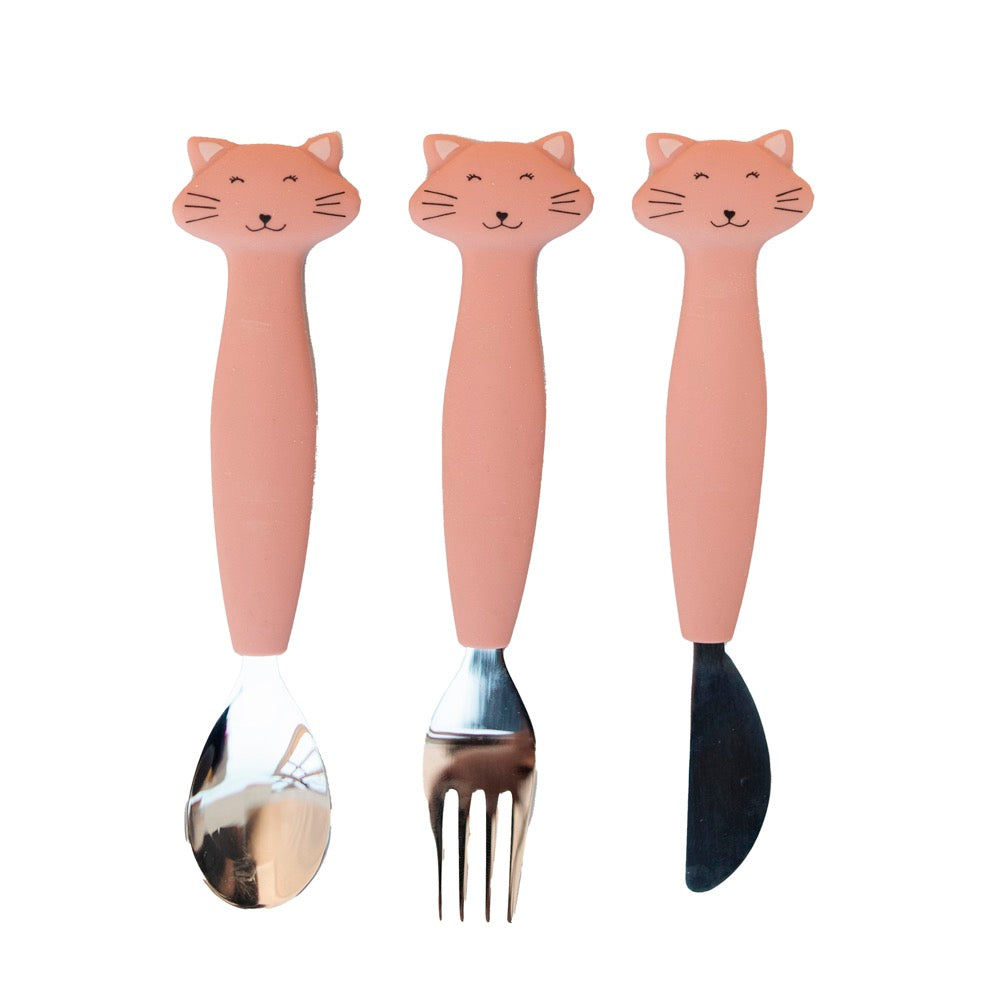 Trixie Silicone Cutlery Set, 3 pcs, 12m+