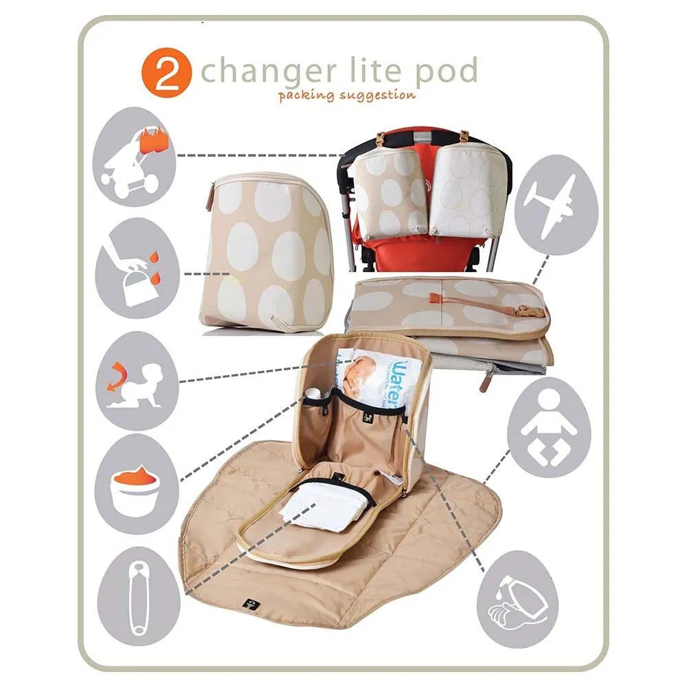 Pacapod Lite Changer Pod - Raindrop