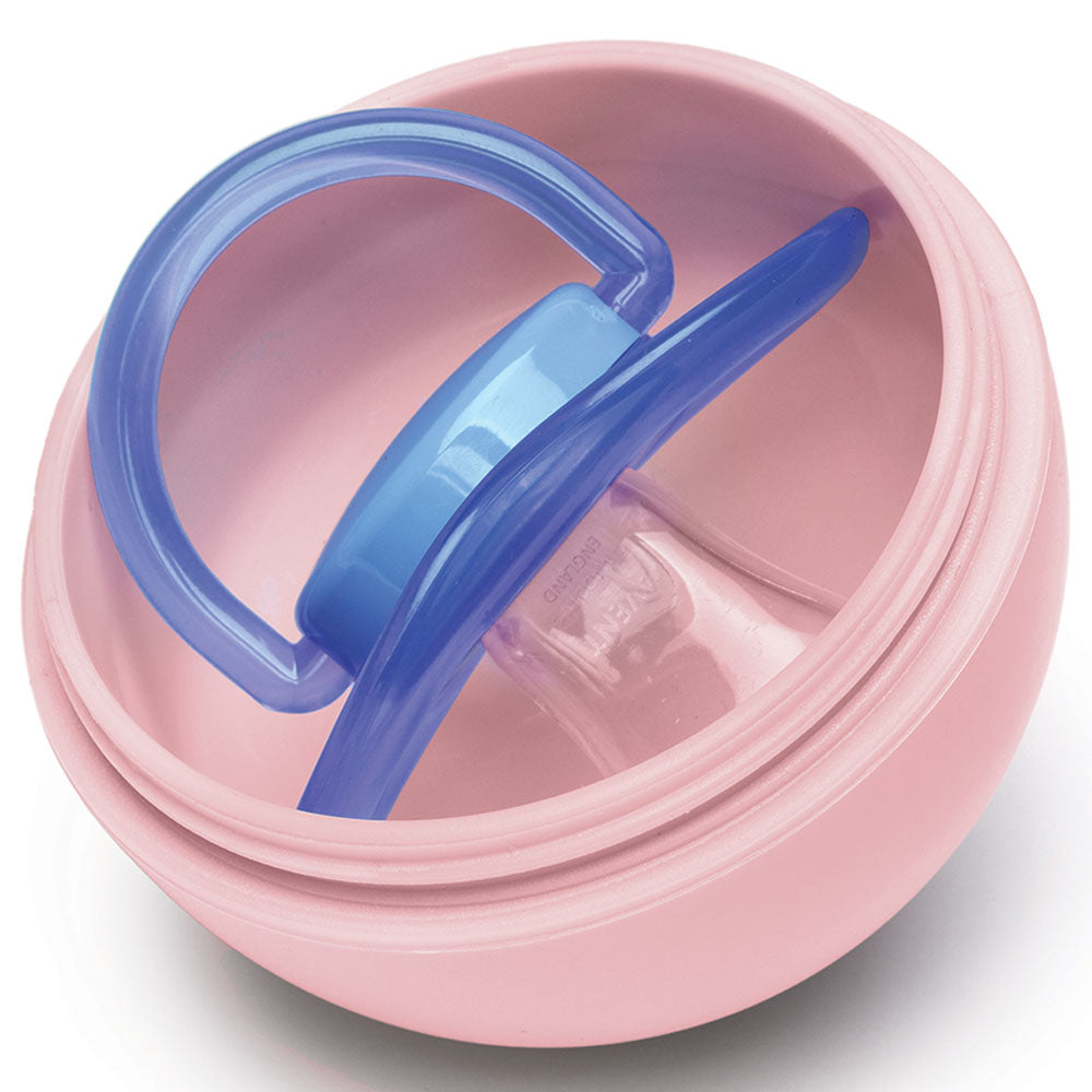 Melii Pacifier Pod - Pink & Grey.