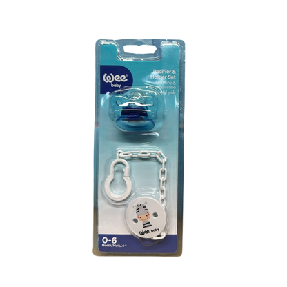 Wee Baby Soother & Soother Chain Set