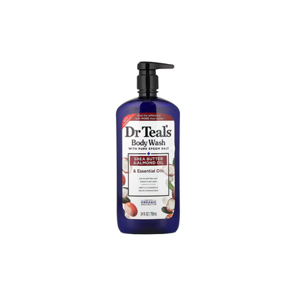 Dr. Teal's, Body Wash With Pure Epsom Salt, Shea Butter & Almond Oil & Essential Oils, 24 fl oz (710 ml)