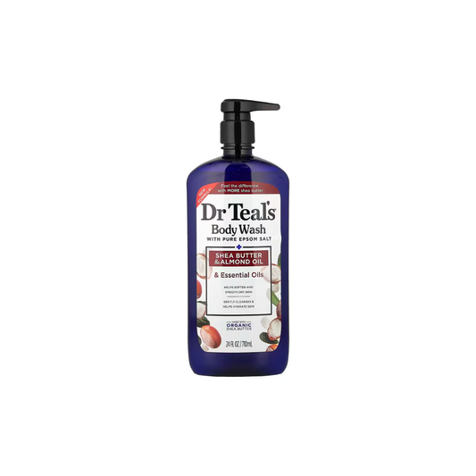Dr. Teal's, Body Wash With Pure Epsom Salt, Shea Butter & Almond Oil & Essential Oils, 24 fl oz (710 ml)