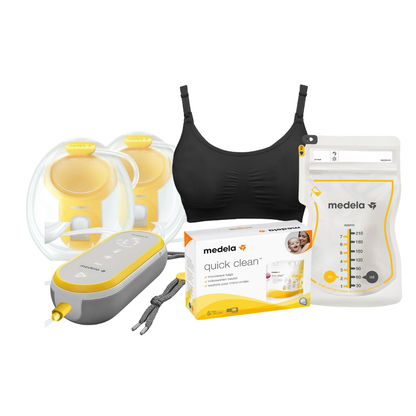 Medela Freestyle Hands-Free Double Electric Breast Pump & Accessories Bundle