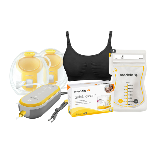 Medela Freestyle Hands-Free Double Electric Breast Pump & Accessories Bundle