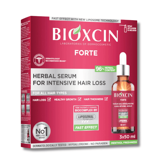 Bioxcin Forte Spray Herbal Serum For Intensive Hair Loss (3x50ml)