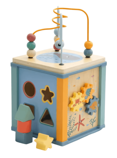 Little Angel Kids Wooden Ocean Activity Cube