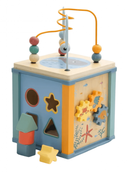 Little Angel Kids Wooden Ocean Activity Cube