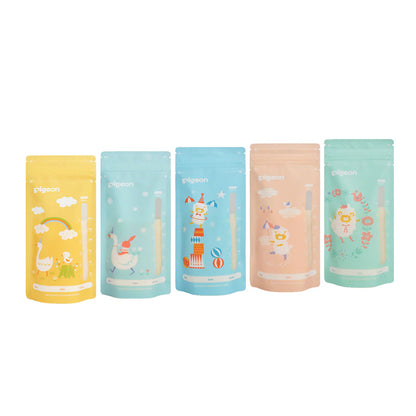 أكياس بيجون لحفظ حليب الأم (حيوانات، 180ml) - عبوة من 25 قطعة