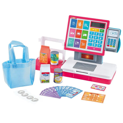 Playgo - Self Checkout Counter 2-In-1 Pretend Play Set - 27 Pieces