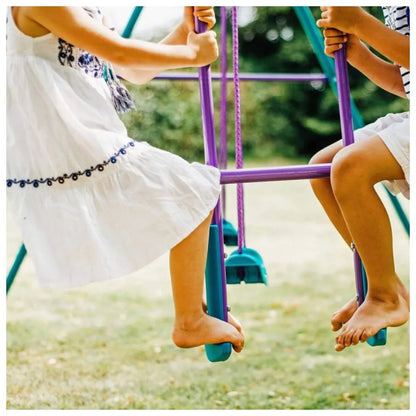 Plum Collection - Jupiter Double Swing & Glider Set - Purple/Teal