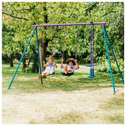 Plum Collection - Jupiter Double Swing & Glider Set - Purple/Teal