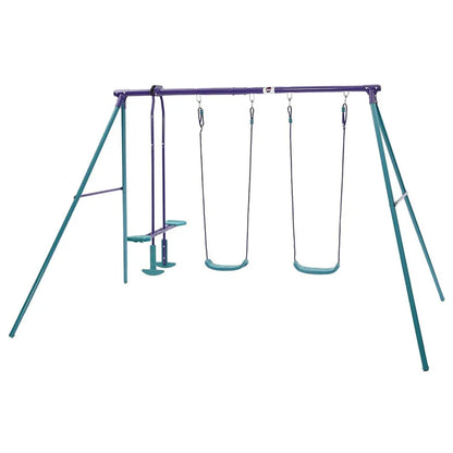 Plum Collection - Jupiter Double Swing & Glider Set - Purple/Teal