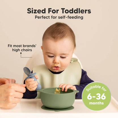 Keababies Prep Silicone Suction Bowls (Roseate) - Pack of 2