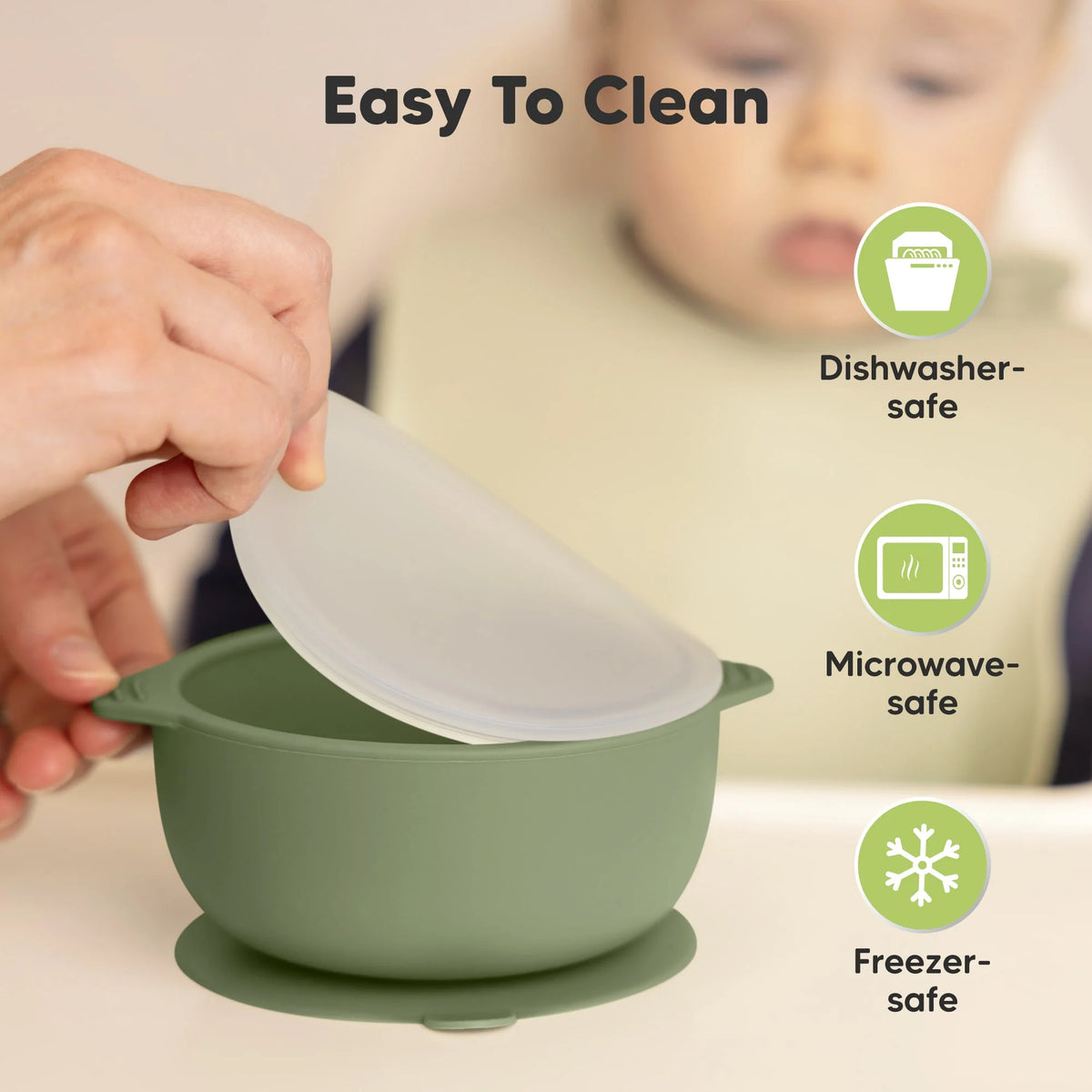 Keababies Prep Silicone Suction Bowls (Roseate) - Pack of 2