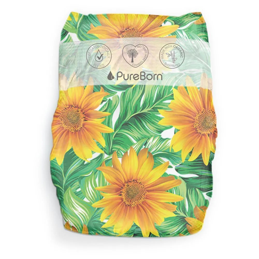 PureBorn Organic Bamboo Nappies (Newborn)