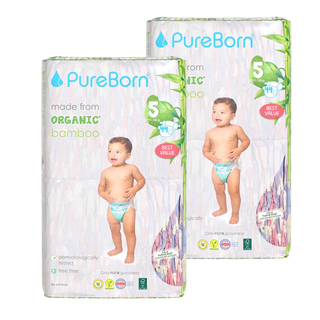 PureBorn Double Pack Size 5 - 2pcs