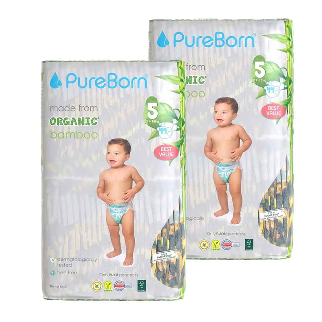 PureBorn Double Pack Size 5 - 2pcs