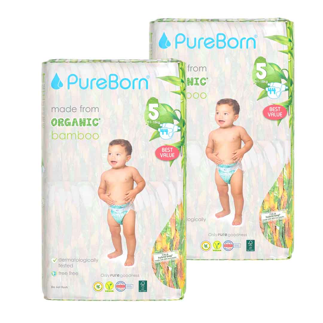 PureBorn Double Pack Size 5 - 2pcs