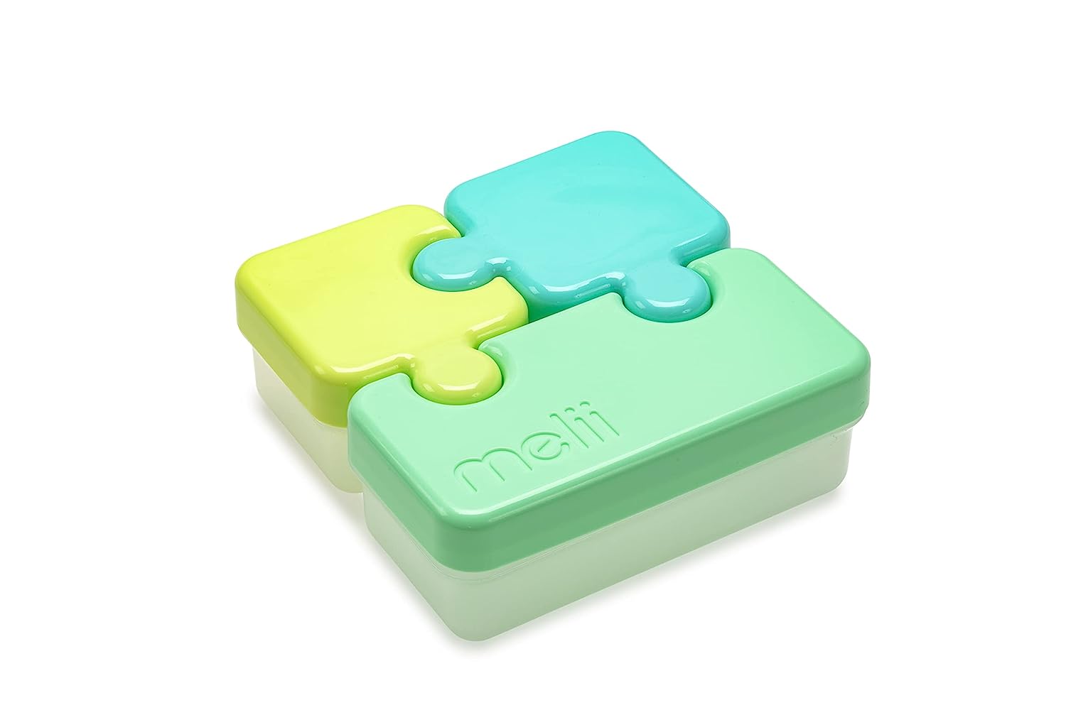 Melii Puzzle Container - Lime, Blue Green.
