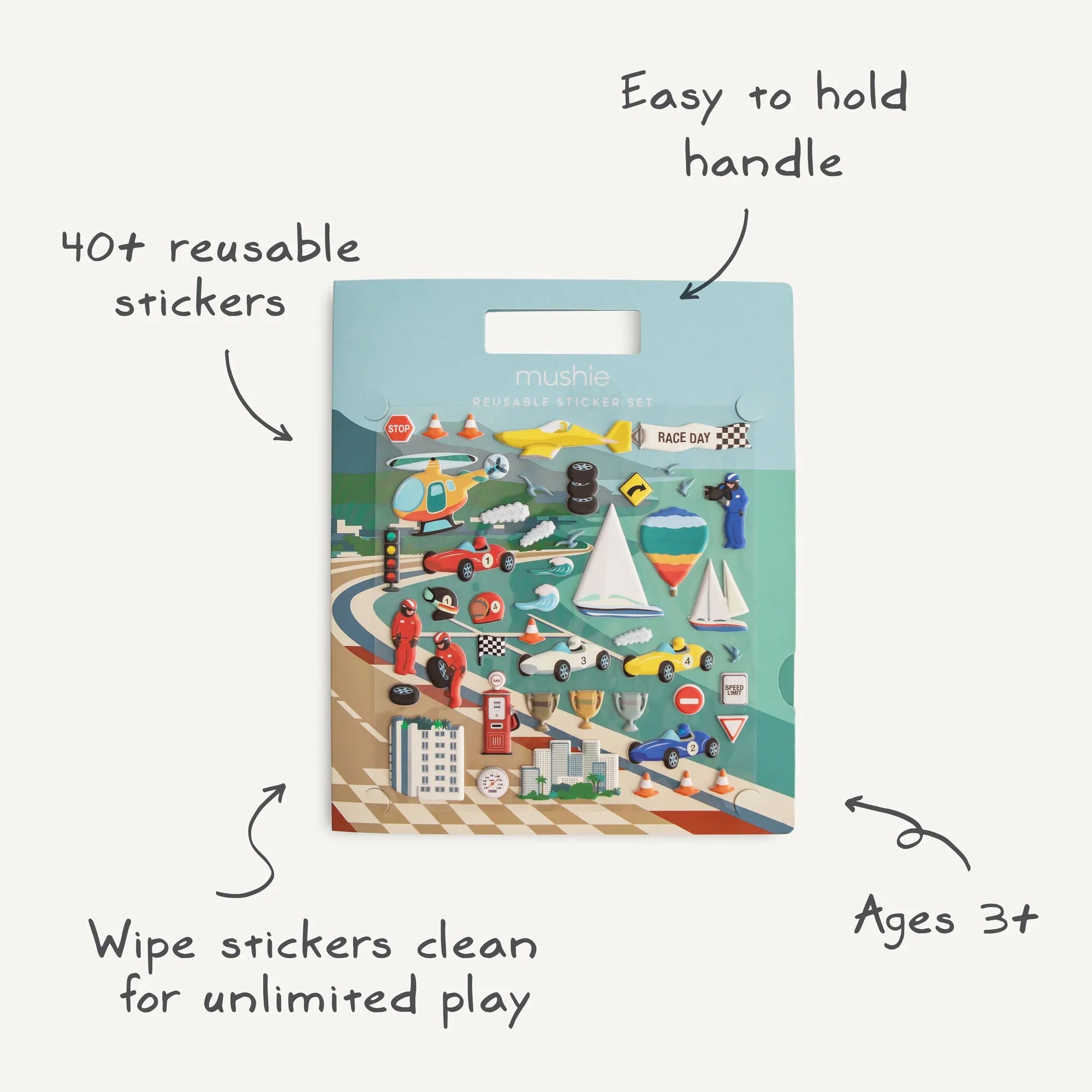 Mushie Toy Reusable Sticker Set