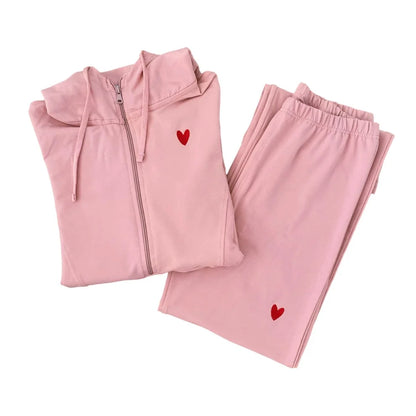 Become a Mom Maternity Tracksuit (Rose, XL)